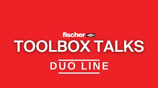 fischer DuoLine wallplug and anchor range  fischer ToolBox Talks Training [upl. by Powel138]