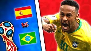 VIERTELFINALE 4 SPANIEN  BRASILIEN  PacksUnited WM 2018 17 [upl. by Thomasin]