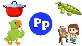 P letter words  Pp for parrot for kids  learn vocabulary in Englishviralkids [upl. by Adnuhsor]