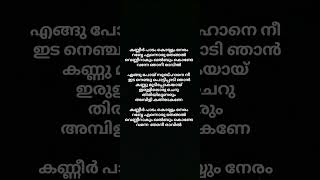 kanneer padamsong lyrics malayalam music song lyrics shorts malayalam Irfanachemban [upl. by Cesar]