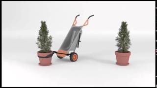 WORX WG050 AeroCart 8in1 Allpurpose WheelbarrowDolly Yard Cart Animation [upl. by Kutzer]