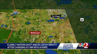 Sheriff Sumter County deputy shoots kills distressed woman who lunged at him with knife [upl. by Ernaldus]