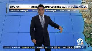 Tropical Storm Florence update  9118  8am report [upl. by Laurena]