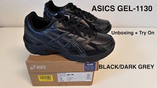 Asics Gel1130 “BlackPure Silver” UnboxingReview Part 1 asics [upl. by Roxine]