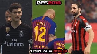 Contenido detallado del Option File AndrewPes V4  PES 2018 PS3 [upl. by Enidan]