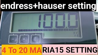 Endress Hauser RIA15 setting in urduhindi [upl. by Llertniuq]