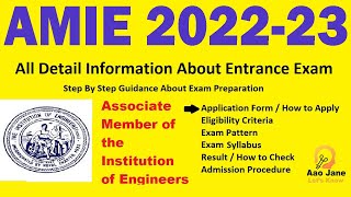 AMIE 202223 New Registration Started  AMIE Admission Fee  AMIE IEI Online Admission Latest 2022 [upl. by Fina]