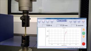 Ultimate Tensile Strength UTS Test Demonstration [upl. by Annabella883]