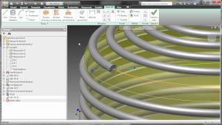 Autodesk Inventor  Modelowanie wężownicy grzewczej [upl. by Imac430]
