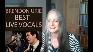 Voice Teacher Reaction to Brendon Uries Best Live Vocals  Panic at the Disco [upl. by Loredo]