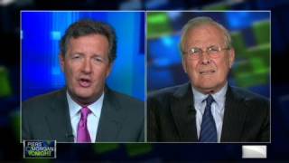 CNN Donald Rumsfeld on Osama videos release [upl. by Atinnor135]