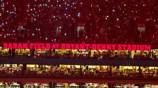 NO SLOTS Halftime SABAN FIELD at Bryant Denny Stadium [upl. by Nafets845]