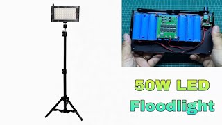 Upgrade 50W LED Floodlight From 12V 22500mAh Battery [upl. by Eleets164]