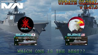 ROKN Sejong the great vs USS arleigh burke with CahyoAinun Modern Warships [upl. by Kawasaki]