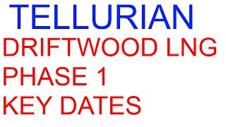 Tellurian Driftwood LNG Phase 1 Key Dates TELL stock [upl. by Nessah461]