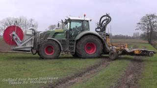 VISCH BV aan het Sleepslang bemesten met Fendt 824 Vario  Bouwland amp Grasland [upl. by Asatan]