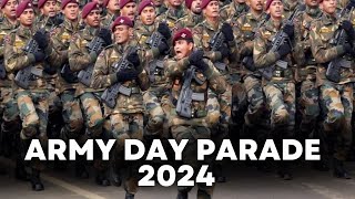 Army Day Parade 2024 Live Lucknow hosts 76th Army Day celebration at GRRC Ground with parade [upl. by Tillo]