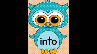 Learn 10 Dolch Primer Sight Words with Blue Owl Theme Set 4  Fall Sight Word Practice for K2 [upl. by Anileve470]