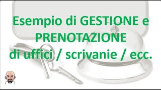 File Excel esempio di gestione e prenotazione di uffici  scrivanie  ecc [upl. by Czarra]