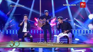 MYA Maxi Espíndola y Agus Bernasconi cantan quotAmor Prohibidoquot y quotDía y Nochequot  Susana Giménez 2017 [upl. by Kcirrag]