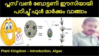 Plus One Botany Chapter 2 Plant Kingdom Part 1  Introduction Algae Malayalam Focus Area [upl. by Yesoj]