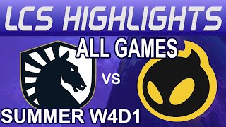 TL vs DIG Highlights ALL GAMES LCS Summer 2024 Highlights Team Liquid vs Dignitas by Onivia [upl. by Ballman]