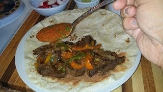 Deliciosas FAJITAS DE RESBeef Fajitas Burritos receta facil [upl. by Adnihc]