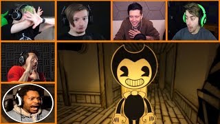 Lets Players Reaction To The Cardboard Bendy Jumpscare  BATIM Chapter 1 [upl. by Merat]