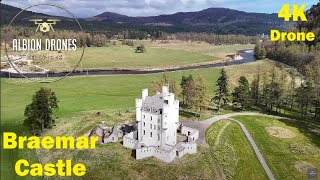 Spring Flowers at Braemar Castle Aberdeenshire Scotland  DJI AIR3 4K [upl. by Veator]