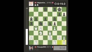 Magnus Carlsen with back beat Alireza Firouzja in Speed Chess Championship 2024 [upl. by Nahbois471]