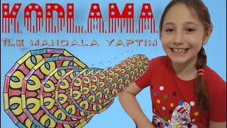 Kodlama ile mandala boyama yaptım mandala [upl. by Saibot]