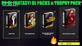 99 UL FANTASY UL PACKS amp TROPHY PACK 9899 SET Madden 24 Ultimate Team Pack [upl. by Saenihp]