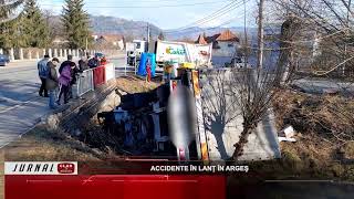 Accidente în şanţ în Argeş  23 02 2024 [upl. by Assirral523]