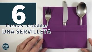 6 formas de doblar una servilleta de papel con bolsillo para cubiertos [upl. by Utas]