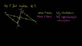 Wykorzystanie przystawania trójkątów w dowodzie twierdzenia [upl. by Seline]