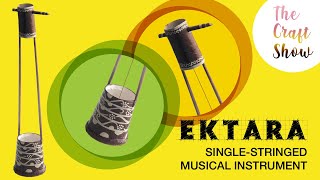 HOW TO MAKE EKTARA WITH WASTE MATERIALS  CRAFT EKTARA  BAUL MUSICAL INSTRUMENT CRAFT [upl. by Carce]