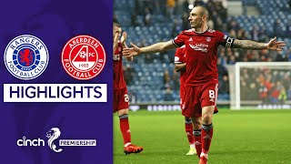 Rangers 22 Aberdeen  Scott Brown Scores amp Late Tavernier Penalty  cinch Premiership [upl. by Gawlas]