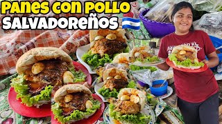 🚨🤤PANES CON POLLO SALVADOREÑOS ASI DE RIKOS LOS ASEMOS 🤤🇸🇻 [upl. by Di]