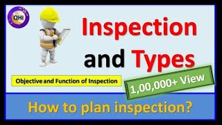 Inspection and Types of Inspection – Learn how to plan inspection [upl. by Dunlavy]