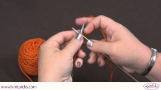 Knitted Cast On  Knitting Tutorial [upl. by Anier901]