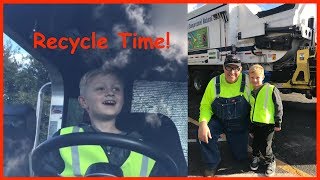 Get Inside Garbage and Recycle Trucks with Garbage Family Show [upl. by Johansen]