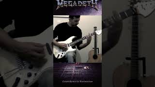 MEGADETH  Skin o my teeth rhythm guitar cover shorts megadeth cover guitar [upl. by Arlee]