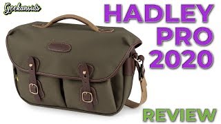 Billingham Hadley Pro 2020 Camera Bag Review [upl. by Franciscka26]