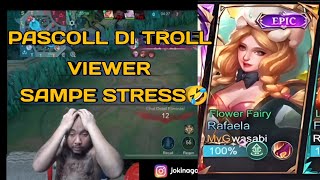 KETIKA PASCOLL DI TROLL RAFAELA JUNGLER 😲🤣  TOP GLOBAL MIYA mlbb mlbbcreatorcamp mobilelegends [upl. by Leksehcey]