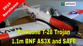 Parkzone T28 Trojan 11m BNF Basic with AS3X and Safe select 2019 [upl. by Ahsiened]