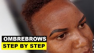 How To Do OMBRE BROWS FULL PROCEDURE [upl. by Aidam]