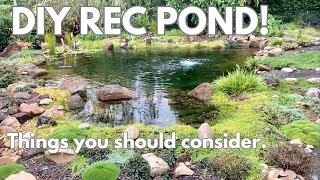 Do this before you build a recreation pond [upl. by Valerian]