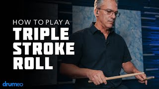 How To Play A Triple Stroke Roll  Drum Rudiment Lesson [upl. by Yadrahs]