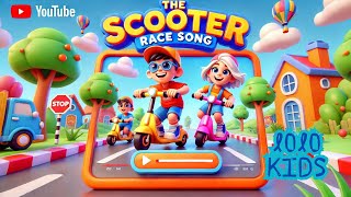 quotThe Scooter Race Adventurequot nursery rhymes for babies  kids song children songhappy song [upl. by Swinton534]