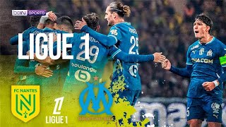 Nantes vs Marseille  Ligue 1 HIGHLIGHTS  110324  beIN SPORTS USA [upl. by Eileme]